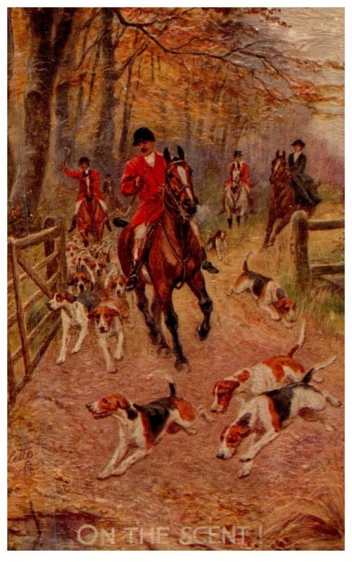 Dog , Fox Hunt ,on the Scent