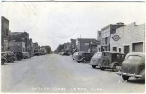 Leroy MN Street View Chevy Beer Coca Cola Signs Cars Real...