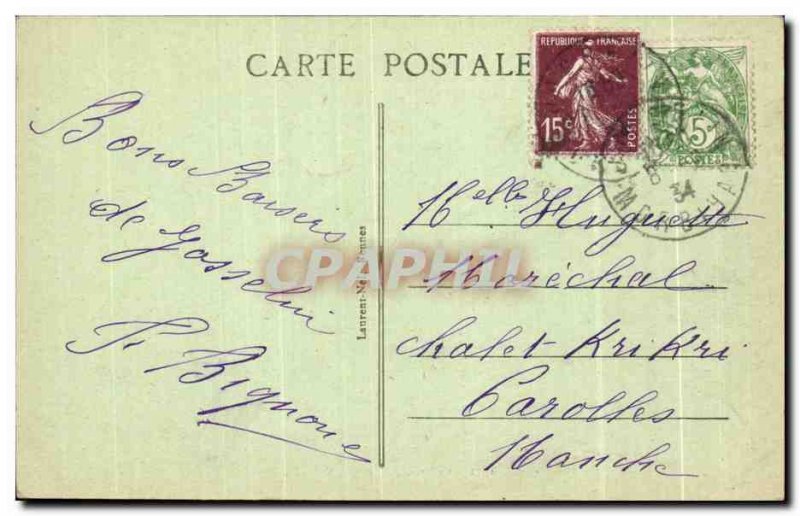 Old Postcard Josselin Chateau
