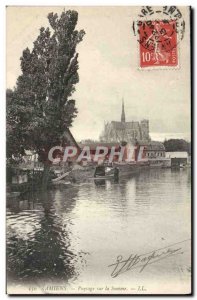 Old Postcard Amiens Landscape Of The Somme