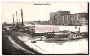 Old Postcard Mannheim Hafen