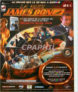 Modern Postcard The Night James Bond at the Grand Rex on May 30 to 22h Die An...