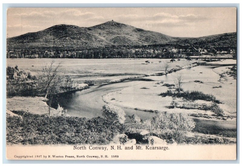 c1910's North Conway NH And Mountain Kearsarge View Unposted Antique Postcard