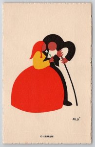 Portugal Art Derret Couple Pilo Postcard N25