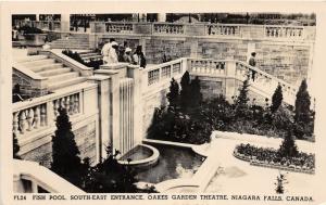 F17/ Niagara Falls Ontario Canada RPPC Postcard 1948 Fish Pool Garden Theatre