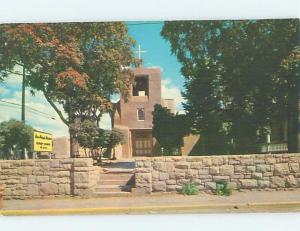 Unused Pre-1980 CHURCH SCENE Santa Fe New Mexico NM A7049