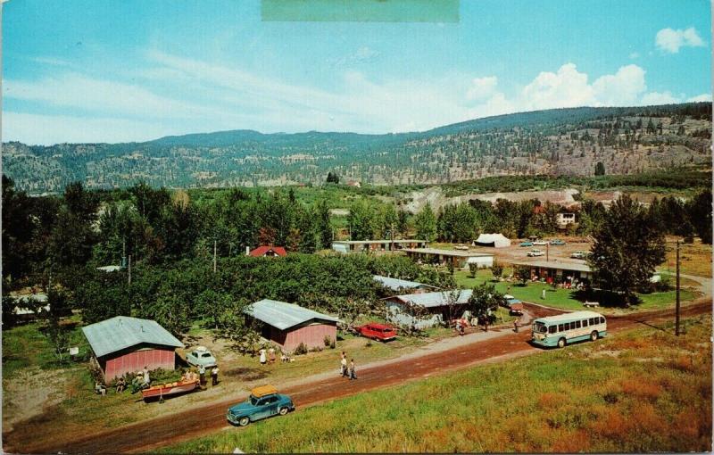 Christian Leadership Training School Naramata BC Bus c1973 Postcard D78 *As Is