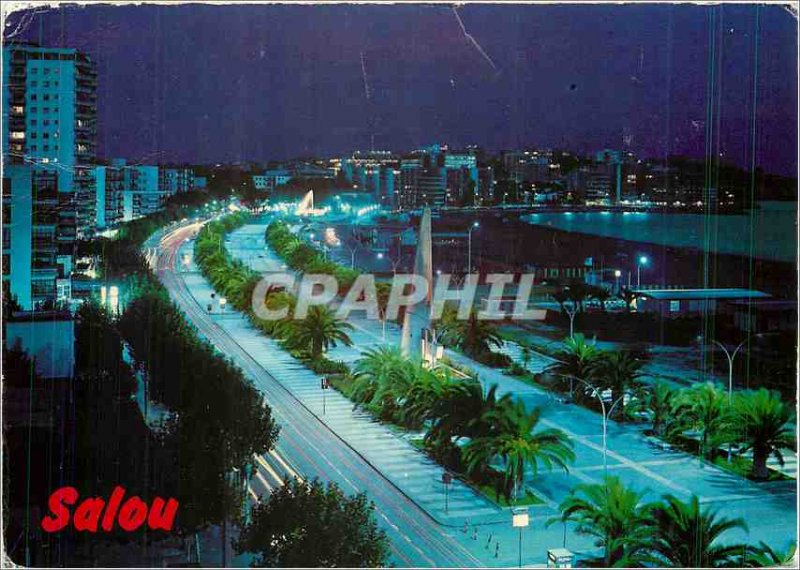 Postcard Modern Tarragona Costa Dorada Salou Promenade Jaime