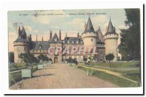 Sully sur Loire Old Postcard Chateau feudal (North East frontage)