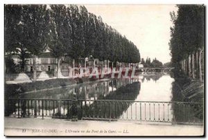 Old Postcard Bar Le Duc L Ornain seen from the Station Bridge