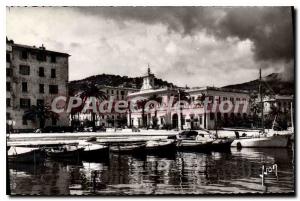 Old Postcard Ajaccio Un Coin Du Port And I'Hotel Town