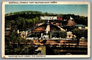 Postcard Montreal PQ c1932 General View Oratoire Saint Joseph Vue Generale