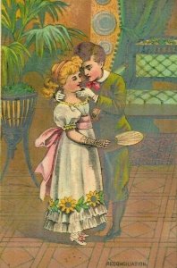 1880's-90's Kistner Bros. Fancy Goods & Toys Young Boy & Lovely Young Girl 7B