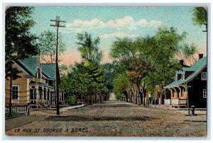 1914 La Rue St. George A Sorel St. John's Newfoundland and Labrador Postcard