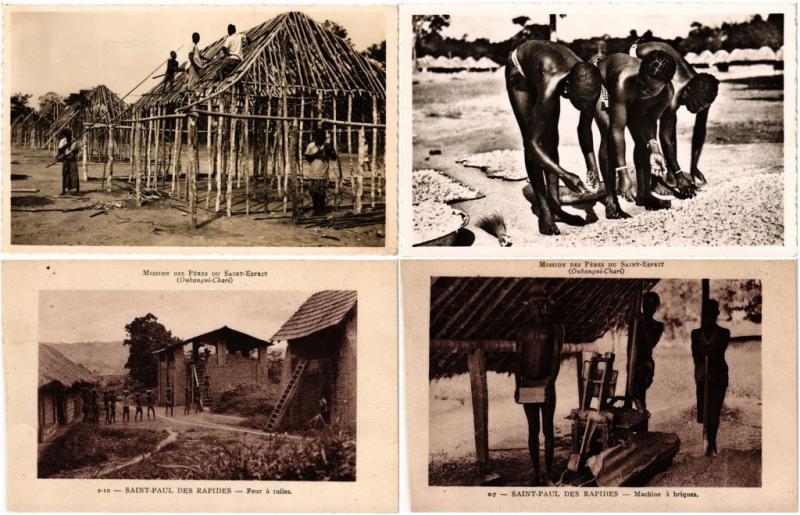 CENTRAL AFRICAN REPUBLIC C.A.R ETHNIC TYPES 26 CPA Vintage Postcards (L3533)