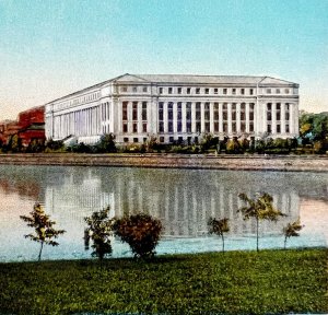Potomac Park Printing Bureau Postcard Washington DC c1940s US Treasury PCBG9A