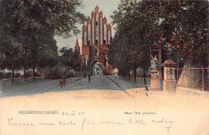 Germany 1905 Neubrandenburg Neue Thor Aussen postcard B999