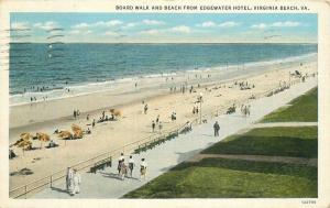 Boardwalk Beach Edgewater Hotel 1936 Virginia Beach Virginia Kaufman 10361
