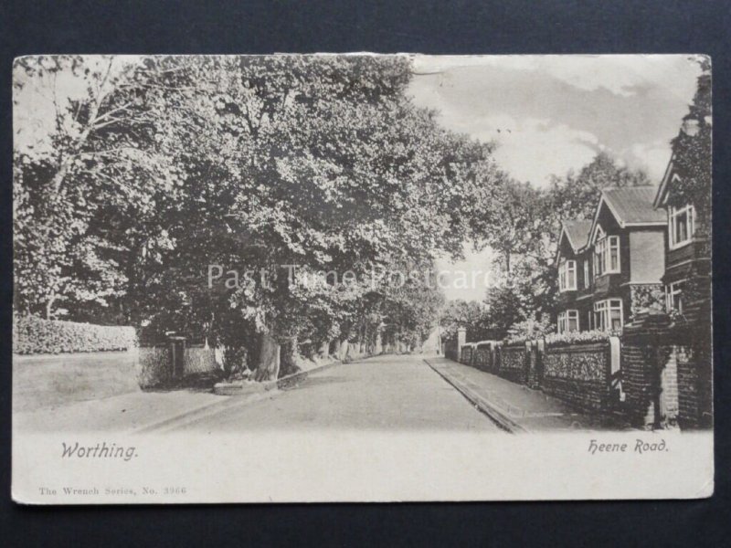 West Sussex: Worthing, Heene Road c1904 by The Wrench Series 3966 for S.E.Lawson