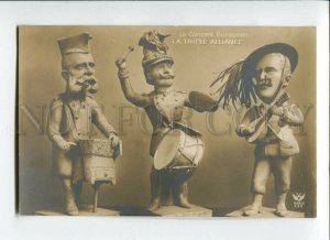 3091783 WWI Royal Caricature Concert Triple Alliance Vintage PC