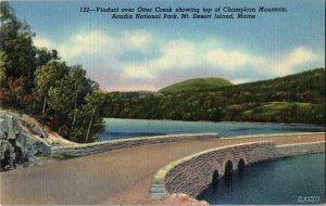 Viaduct Otter Creek Champlain Mountain Acadia National Park Met Desert Postcard 