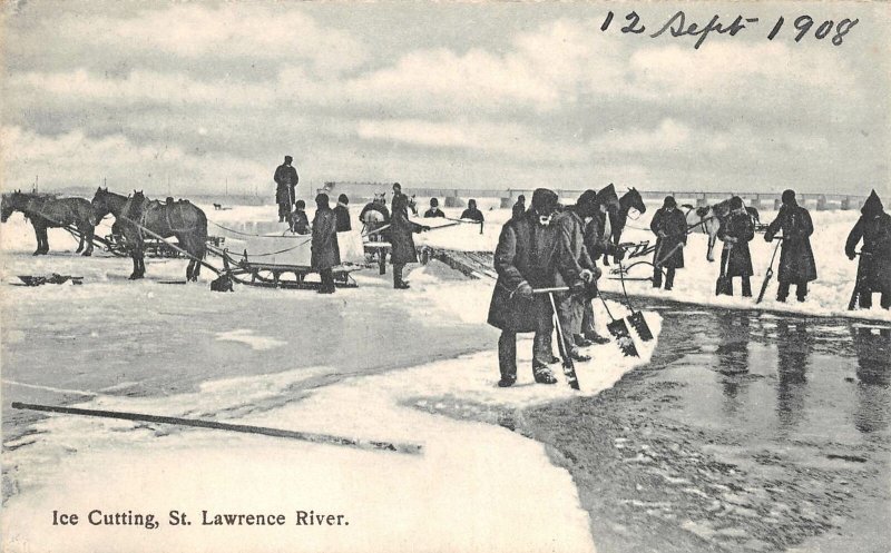 br105504 ice cutting st lawrence river  canada