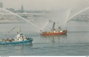 TORONTO , Ontario , 1950-60s ; Fireboat in action