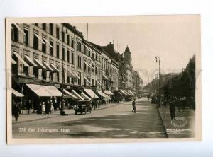 235364 NORWAY OSLO Karl Johansgate Vintage photo postcard