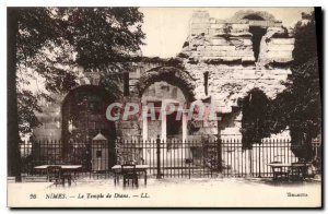 Postcard Old Nimes Temple of Diana