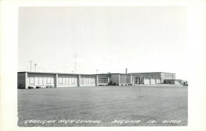 RPPC Postcard; Garrigan High School, Algona IA Kossuth County, LL Cook A193A