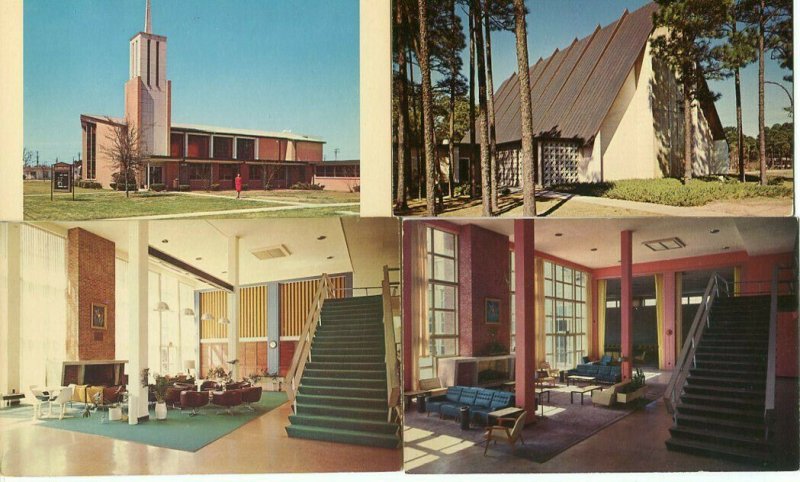 5 Keesler Air Force Base Mississippi ms postcards Chapels Vandenberg Hall