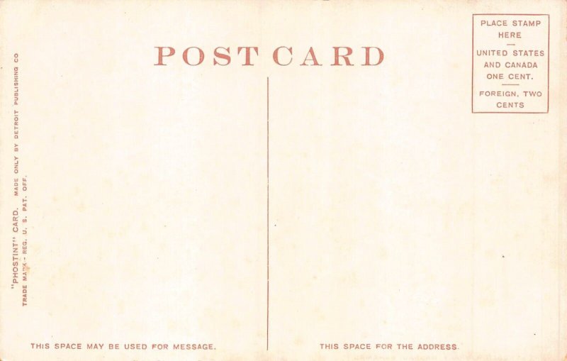 Bahamas Nassau Public Library vintage postcard