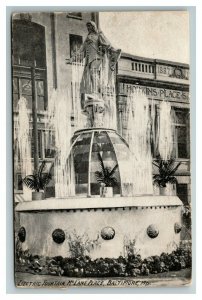 Electric Fountain, McLane Place, Baltimore MD c1907 Postcard L18