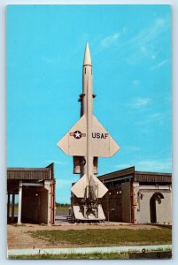 1960 Rantoul Illinois Postcard Bomarc Interceptor Missile Chanute Air Force Base