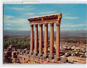 Postcard The Six Columns of the Jupiter Temple Baalbek Lebanon