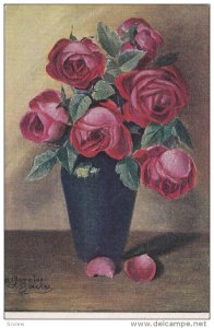 AS: STILL LIFE: Vase of Red Roses, 00-10s