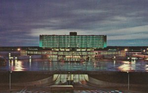 TORONTO, Ontario, Canada, 1940-1960s; Toronto International Airport, Night View