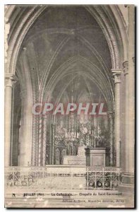 Old Postcard Belley Ain the Cathedral Chapel of the Holy Sacrament