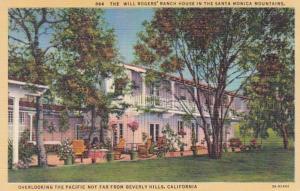 California Beverly Hills Will Rogers' Ranch House Overlooking Santa Moni...