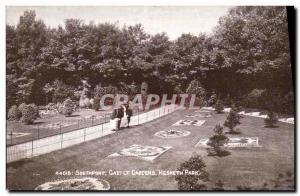 Postcard Old Carpet Gardens Southport Hesketh Park