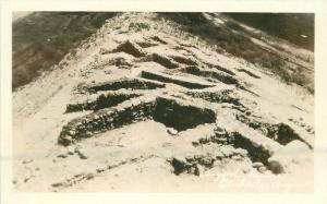 1930s Tuzigoot Ruins Clarkdale Yavapai Arizona RPPC Real photo postcard 1984