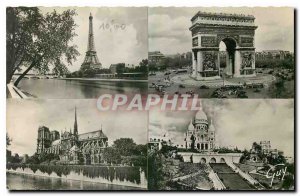 Old Postcard Paris and its Wonders the Arc de Triomphe and the Notre Dame Cat...