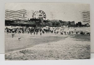 Cap May New Jersey,  Scene on the Beach, Pavilion Tents 1907 Postcard B13