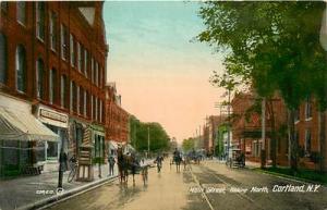 NY-CORTLAND-MAIN STREET LOOKING NORTH-K59161