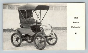 1902 Pierce Motorette, Automobile Chrome Postcard