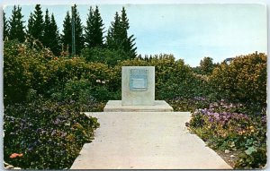 Corner stone of freedom presented to Canada, International Peace Garden - N. D.