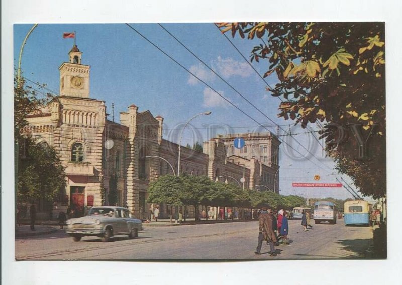 464912 USSR 1970 year Moldova Chisinau Kishinev Lenin Avenue postcard