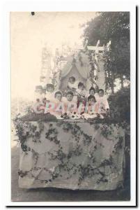 Old Postcard Photo Card Tank (girls Children) (not localized)