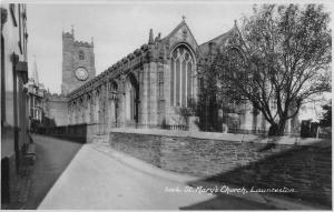 uk18124 st marys  church launceston uk