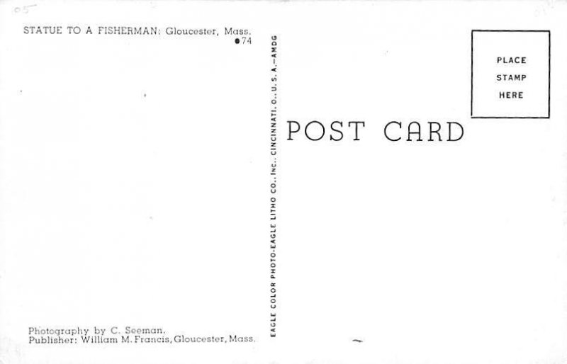 Statue to a Fisherman Gloucester, Massachusetts MA  